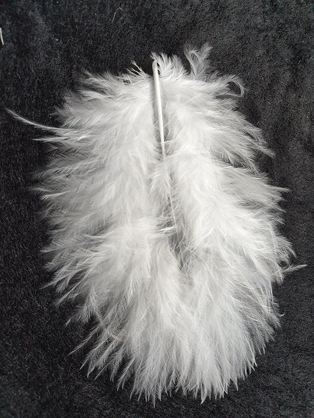 Nature's Spirit Fly Tying Marabou | Premium Bugger Bou - White