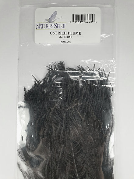 Nature's Spirit Fly Tying | Ostrich Plume - Black