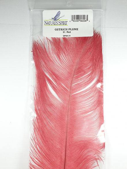 Nature's Spirit Fly Tying | Ostrich Plume - Red