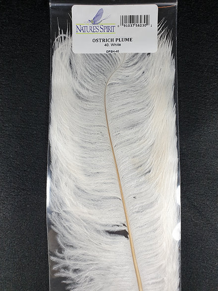 Nature's Spirit Fly Tying | Ostrich Plume - White