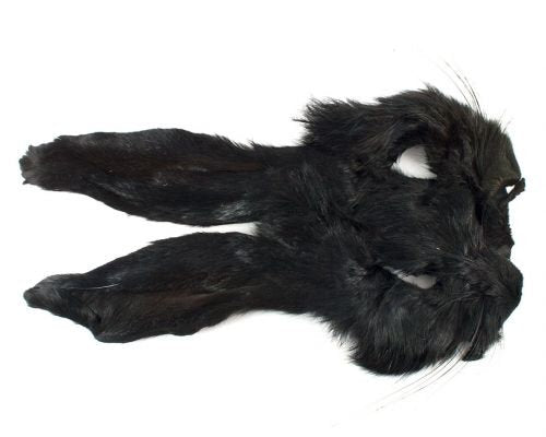 Nature's Spirit Fly Tying Premium Dyed Hares Mask - Black