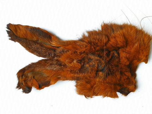 Nature's Spirit Fly Tying Premium Dyed Hares Mask - Rusty Orange