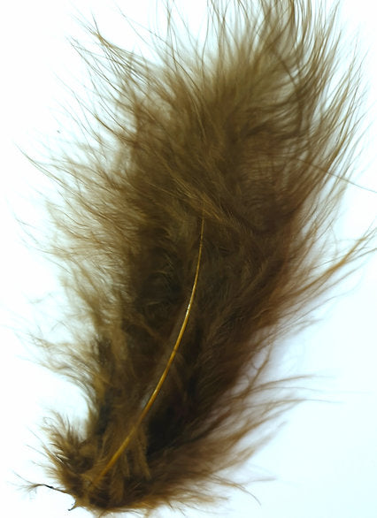 Nature's Spirit Fly Tying Prime Marabou Feathers (long) - Brown Olive