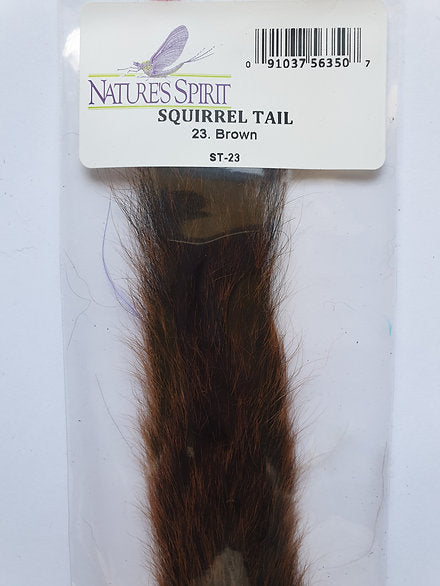 Nature's Spirit Fly Tying Squirrel Tail - Brown