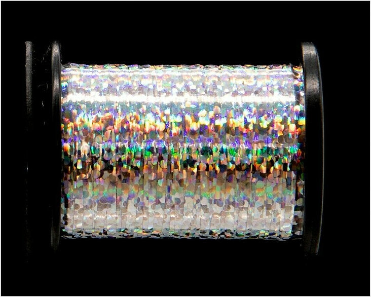 Semperfli Fly Tying Holographic Tinsel 1/32" 0.8mm - Silver