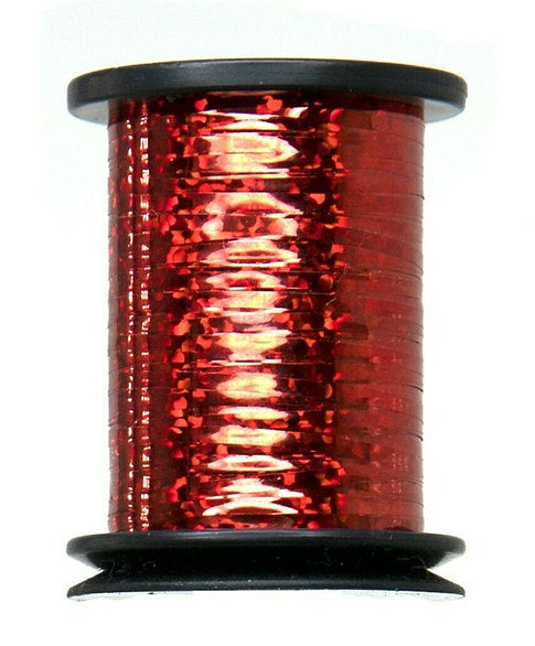 Semperfli Fly Tying Holographic Tinsel 1/32" 0.8mm - Red