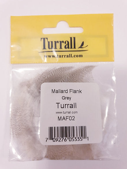 Turrall Fly Tying | Mallard Flanks - Grey