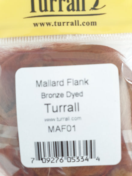 Turrall Fly Tying | Mallard Flanks Bronze (dyed)