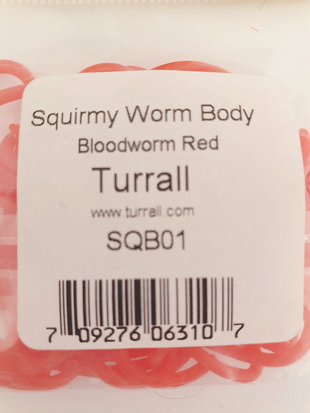 Turrall Fly Tying | Squirmy Worm Body - Bloodworm Red