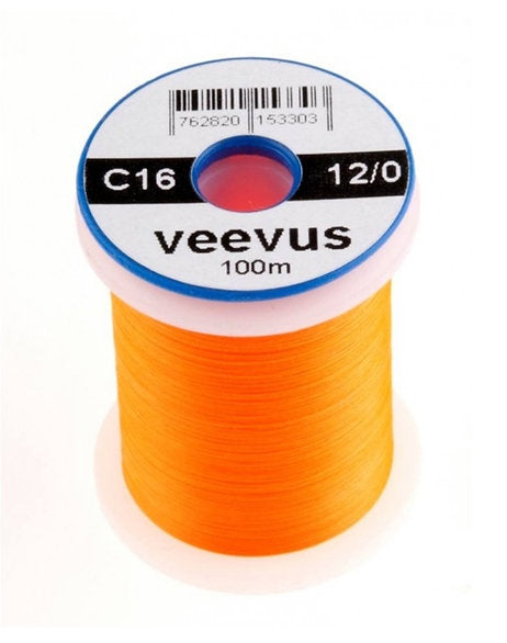 Veevus Fluoro Orange (C16) 12/0 Fly Tying Thread