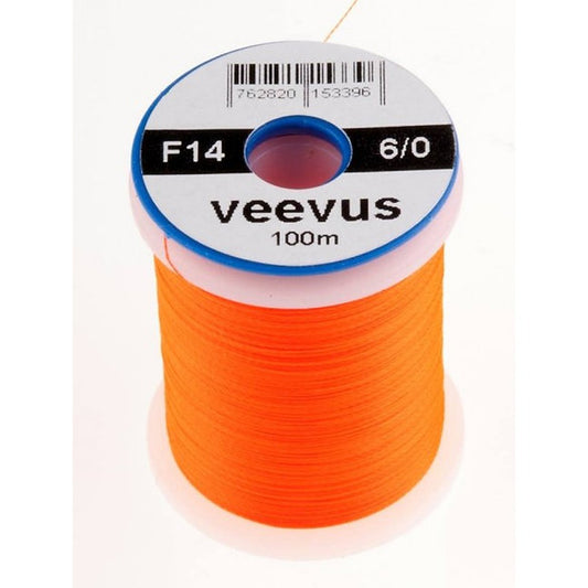 Veevus Fluoro Orange (F14) 6/0 Fly Tying Thread