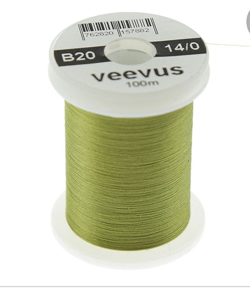 Veevus Olive (B20) 14/0 Fly Tying Thread