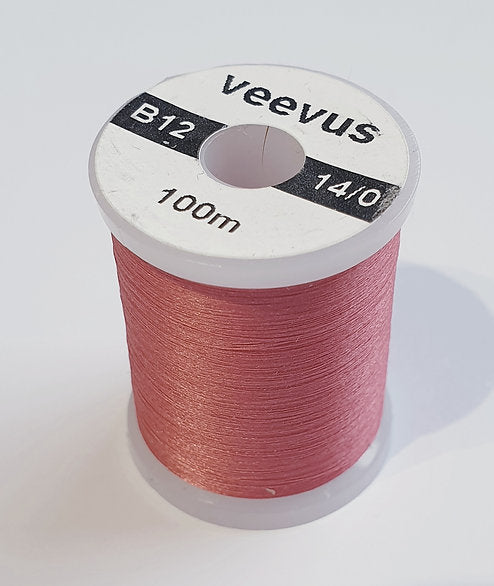 Veevus Pale Red (B12) 14/0 Fly Tying Thread
