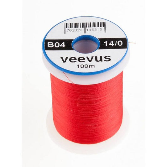 Veevus Red (B04) 14/0 Fly Tying Thread