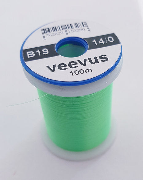 Veevus fluorescent green (B19) 14/0 Fly Tying Thread